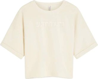 Summum Dames, Sweatshirts & Hoodies, Beige, Maat: XL Katoen