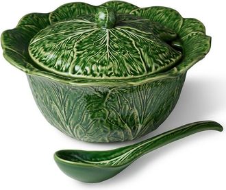 Certified International Le Jardin Cabbage 3D Tureen With Ladle