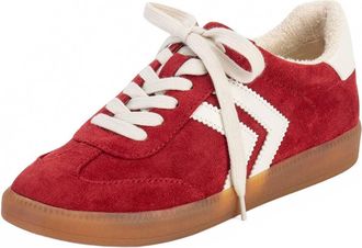 Yellow Box Womens Zera Lace-Up Sneaker In Red