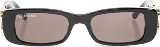 Balenciaga Sunglasses, female, Black, Size: ONE SIZE Dynasty Rectangle Sunglasses