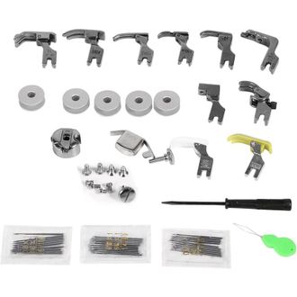 OEM 17 Juegos De Prensatelas Planos Industriales Para M&aacute;quinas De Coser, Repuestos Universales Para M&aacute;quinas De Coser, Prensatelas Profesionales Para Crez