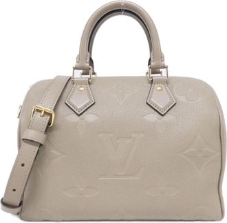 Louis Vuitton Tourterelle Leather Boston Bag (Pre-Owned)