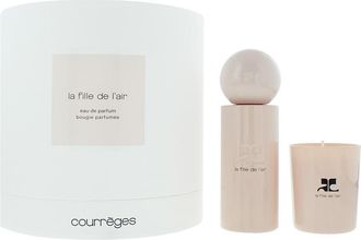 Courr&egrave;ges La Fille De Lair Eau de Parfum 100ml + Candle 75g Gift Set Unisex - Peach - One Size