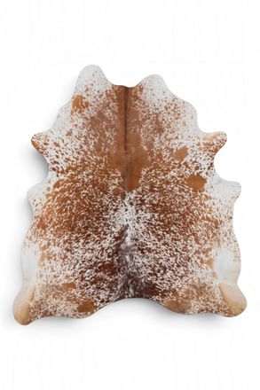 Infinity Leather Genuine Cowhide Brown White Natural Leather Hairon Rug - Salt & Papper