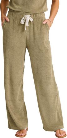 Tommy Bahama Suncoast Loop Terrry Wide Leg Pants in Sea Clay at Nordstrom, Size X-Large