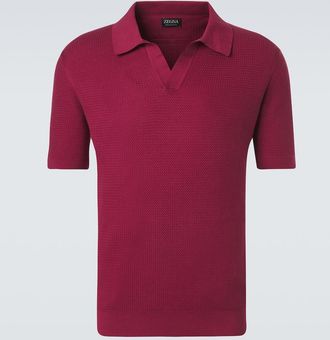 Ermenegildo Zegna Knitted cotton polo shirt
