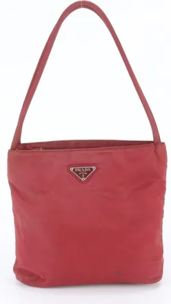 Prada Red Color Handbag Shoulder Bag Tote Bag (Pre-Owned)