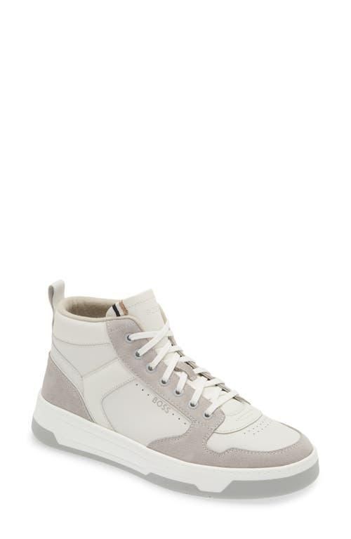 Hugo boss high top sneakers discount