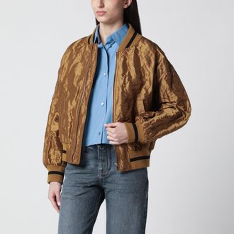 Loewe Bomber color caramello in taffet&agrave; tecnico