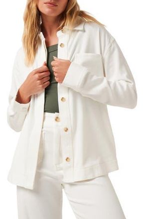 Travis Mathew Everyday Twill Shacket in White at Nordstrom Rack, Size Large