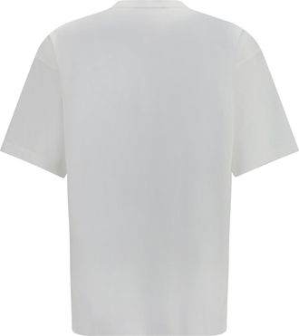 Balenciaga Mens Printed Cotton T-Shirt Full White T-Shirts And Polos