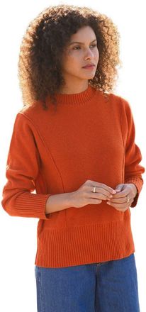 Celtic & Co. Exposed Seam Sweater in Burnt Orange at Nordstrom, Size Medium