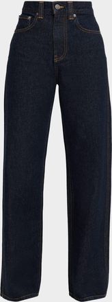 Khaite Bonnie Straight-Leg Cotton Denim Jeans