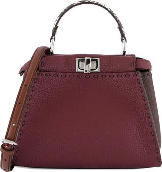 Fendi Borsa tote Peekaboo in pelle - Rosso