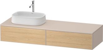Duravit Duravit Zencha Mueble Bajo Lavabo, 1600x550mm, 2 Extra&iacute;bles, 1