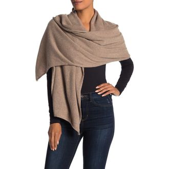 Portolano Cashmere Wrap in Nile Brown at Nordstrom Rack