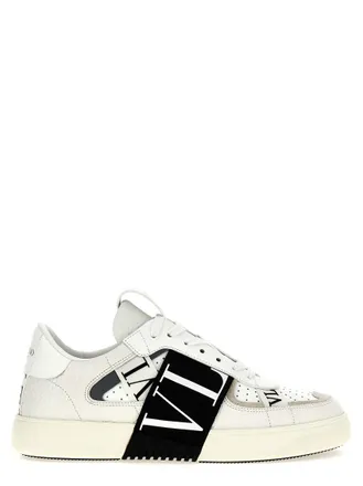 Valentino Garavani White Black Logo Sneakers
