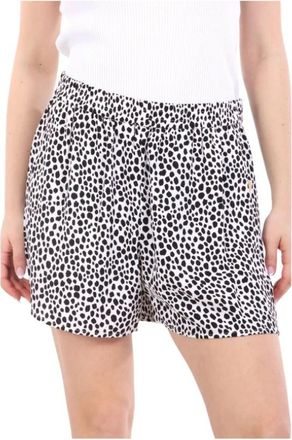 Michael Kors Cheetah Print Satin Shorts - Dames - Bermuda - Veelkleurig - L - Polyester - Korte Broeken