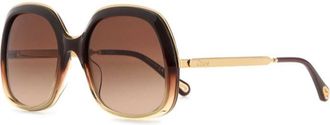 Chloé Brown Square Sunglasses