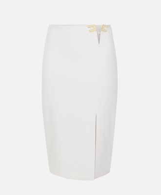 Elisabetta Franchi Rock mit Logo-Detail