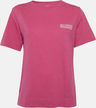 Ganni Ganni Pink Cotton Knit T-Shirt