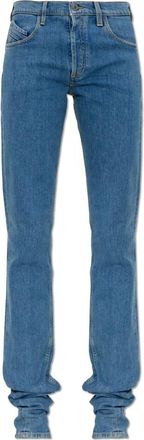 The Attico Skinny Jeans - Dames - Slim Fit Jeans - Blauw - W28 - Katoen - Jeans
