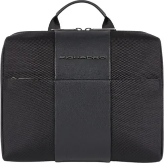 Piquadro Tassen, Heren, Zwart, ONE Size, Leer, Beauty Case