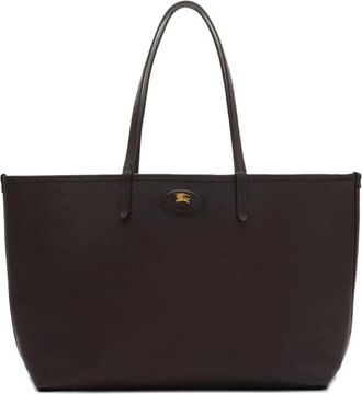 Burberry Medium Bloomsbury Reversible Geruite Tote Bag - Dames - Shoppers - Bruin - ONE Size - Leer - Tassen