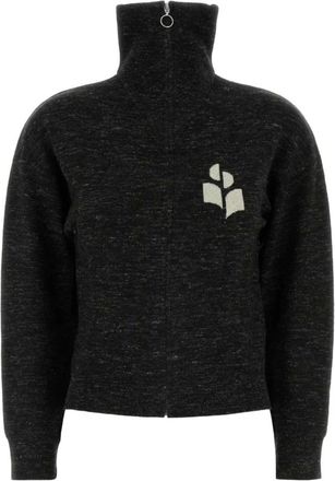 Isabel Marant Koxy Vest - Dames - Vesten met rits - Zwart - M - Leer - Hoodies & sweatvesten