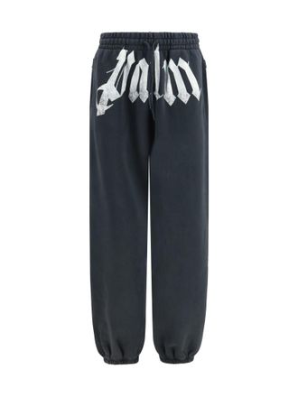 Palm Angels Black Drawstring Track Pants