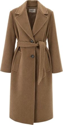 Max Mara Wkdbronte Coat - Coats - Mujer - Marr&oacute;n - 3XS