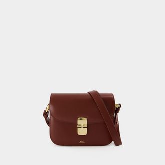A.P.C. Grace Kleine tas - A.P.C. - Leer - Hazelnoot