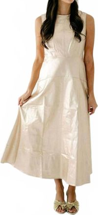 Elizabeth & James Womens Claire Dress In Metallic Denim