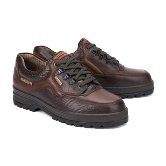 Mephisto Waterdichte Herenschoenen met Veters - Heren - Veterschoenen - Bruin - 43 EU - Leer - Schoenen