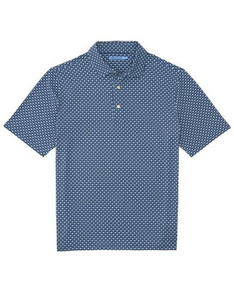 J.McLaughlin J.Mclaughlin Blue Peak Polo Knit Shirt