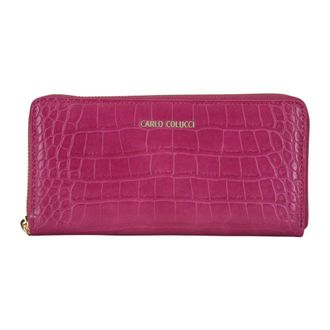 Carlo Colucci Wallet met logo print - Dames - Portefeuilles - Roze - ONE Size - Accessoires