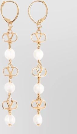 Valentino Garavani crystal-embellished hook earrings
