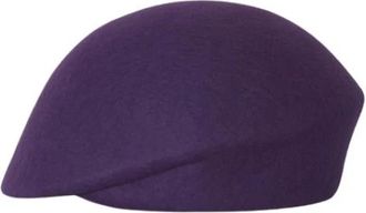 Cinzia Rocca Chique wollen baret - Dames - Hoeden - Paars - ONE Size - Wol - Accessoires