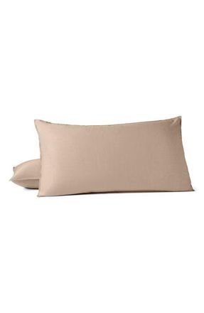 Coyuchi Organic Crinkled Percale Sham in Hazel Chambray at Nordstrom, Size King