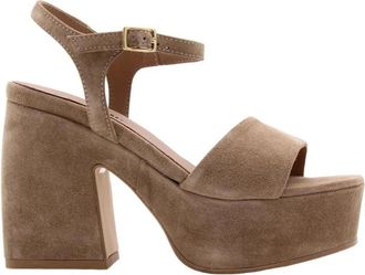 Carmens Sandaal - Dames - Sandalen met hakken - Bruin - 40 EU - Schoenen