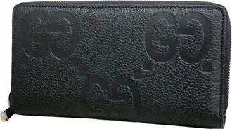 Gucci Black Leather Long Wallet (Bi-Fold) (Pre-Owned)