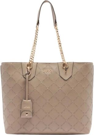 Liu Jo Tassen, Dames, Beige, ONE Size, Array Large Tote Bag