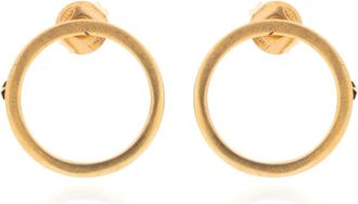 Maison Margiela Ronde oorbellen - Heren - Oorbellen - Geel - ONE Size - Accessoires