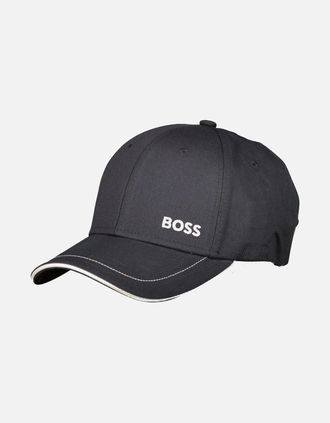 HUGO BOSS Mens Cotton Twill Logo Cap - Navy - Size: ONE size