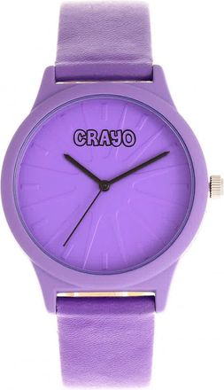 Crayo Splat Quartz Purple Dial Watch CRACR5307