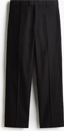 H&M Elegante Hose aus Leinenmix in Relaxed Fit - Schwarz