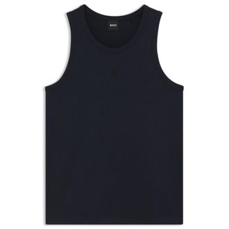BOSS Slim-fit tank top in cotton, modal, and silk