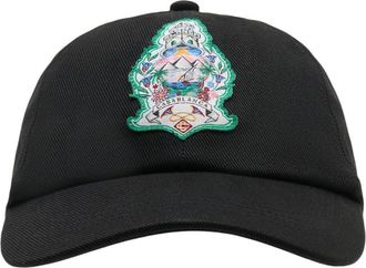Casablanca Unisex A-Hat-002-03 Logo-Embroidered Cotton Baseball Cap Black