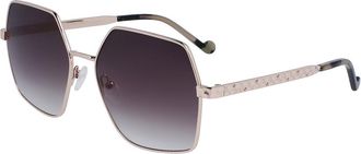 Liu Jo LJ152S 711 Womens Sunglasses Gold Size 58