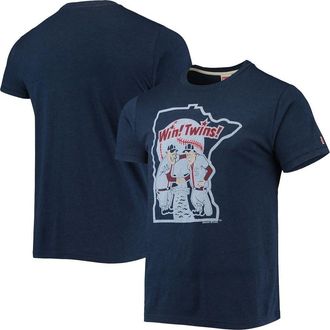 Homage Mens Homage Navy Minnesota Twins Hand-Drawn Logo Tri-Blend T-Shirt at Nordstrom, Size Xx-Large